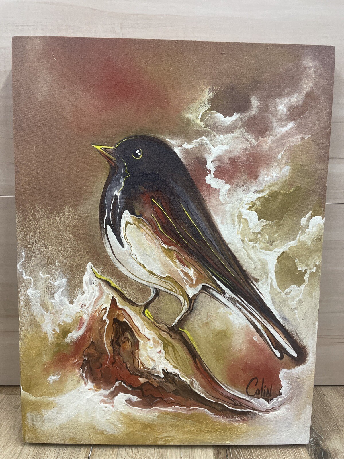 Original painting acrylic on 24”x18”x1.75” canvas Done By Famous NS Painter