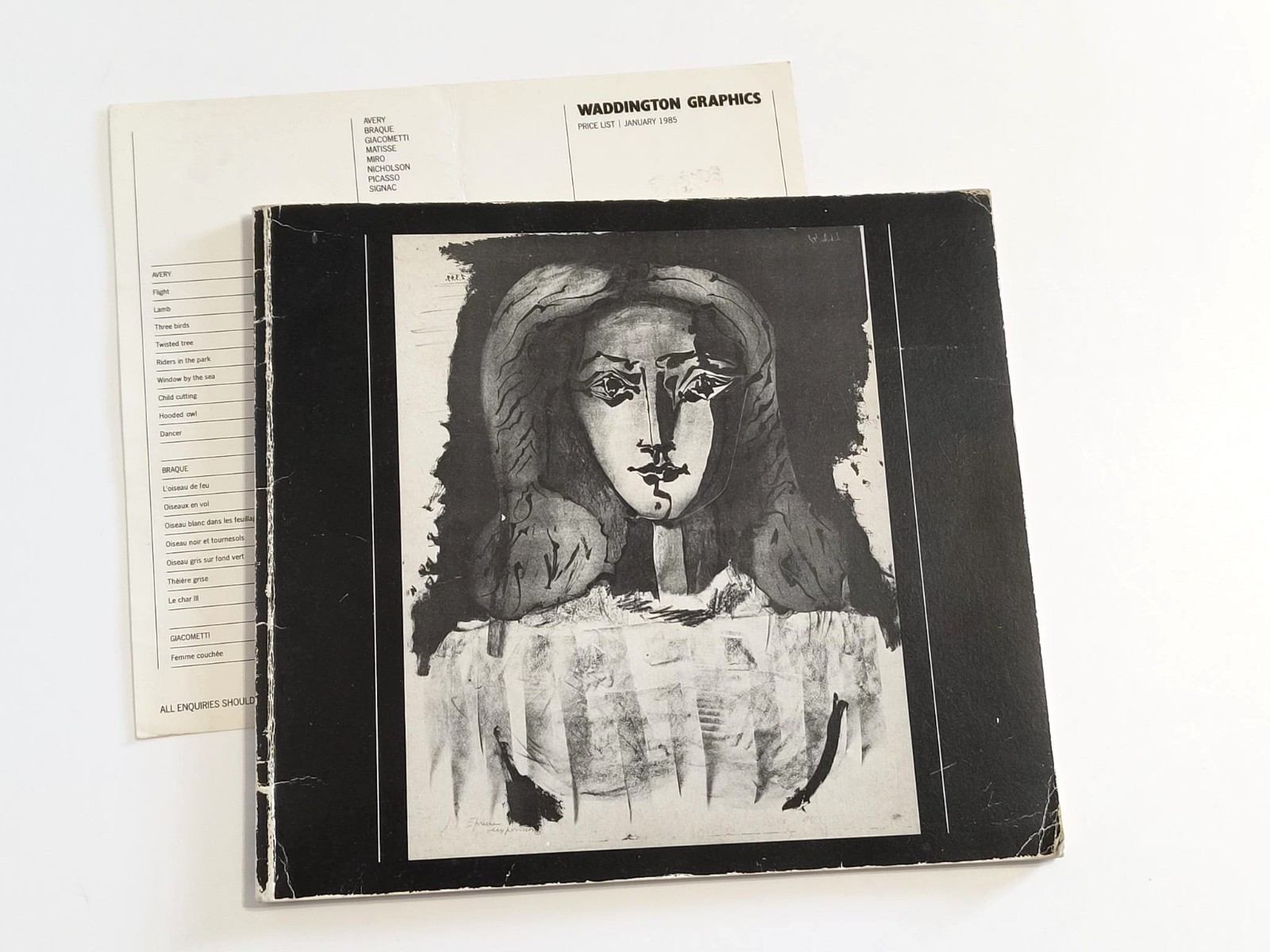 Official Picasso Fine Art Window Cards Waddingtons Gallery + Price List & Book