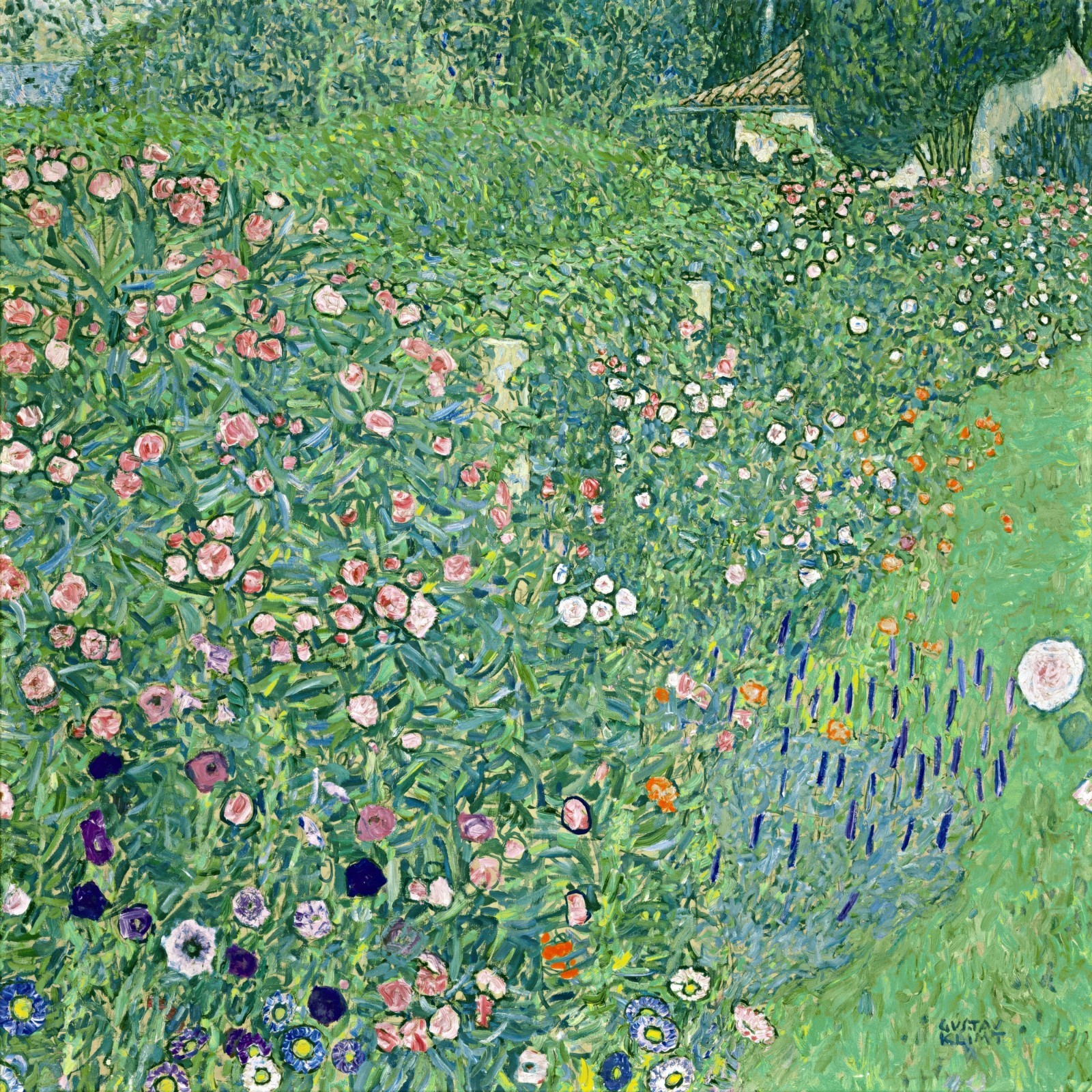 Gustav Klimt Italian Garden Reproduction – Giclee Canvas/Paper/Stretched