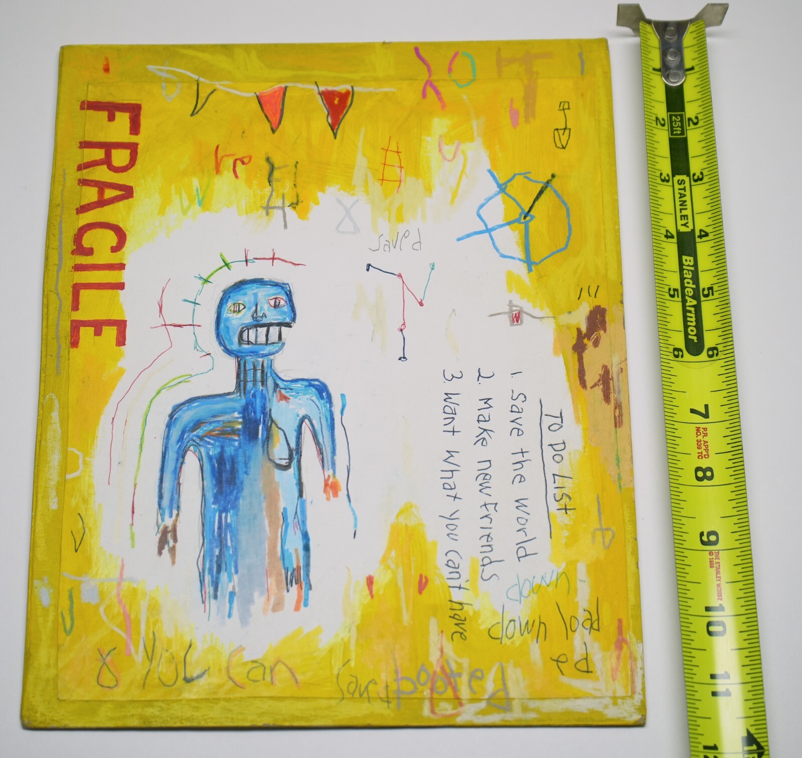 Peter Pryor Original Neo-Expressionist Small Mixed Media Painting
