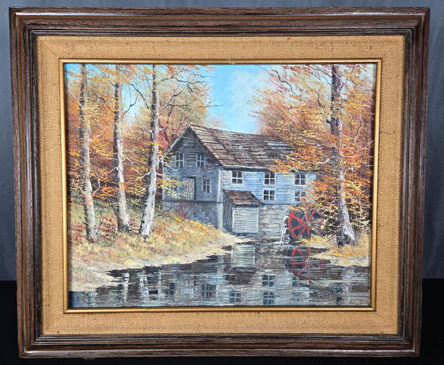 Hielene Furlong, Indiana oil painting Beck’s Mill, Salem, IN 16″ x 20″ landscape