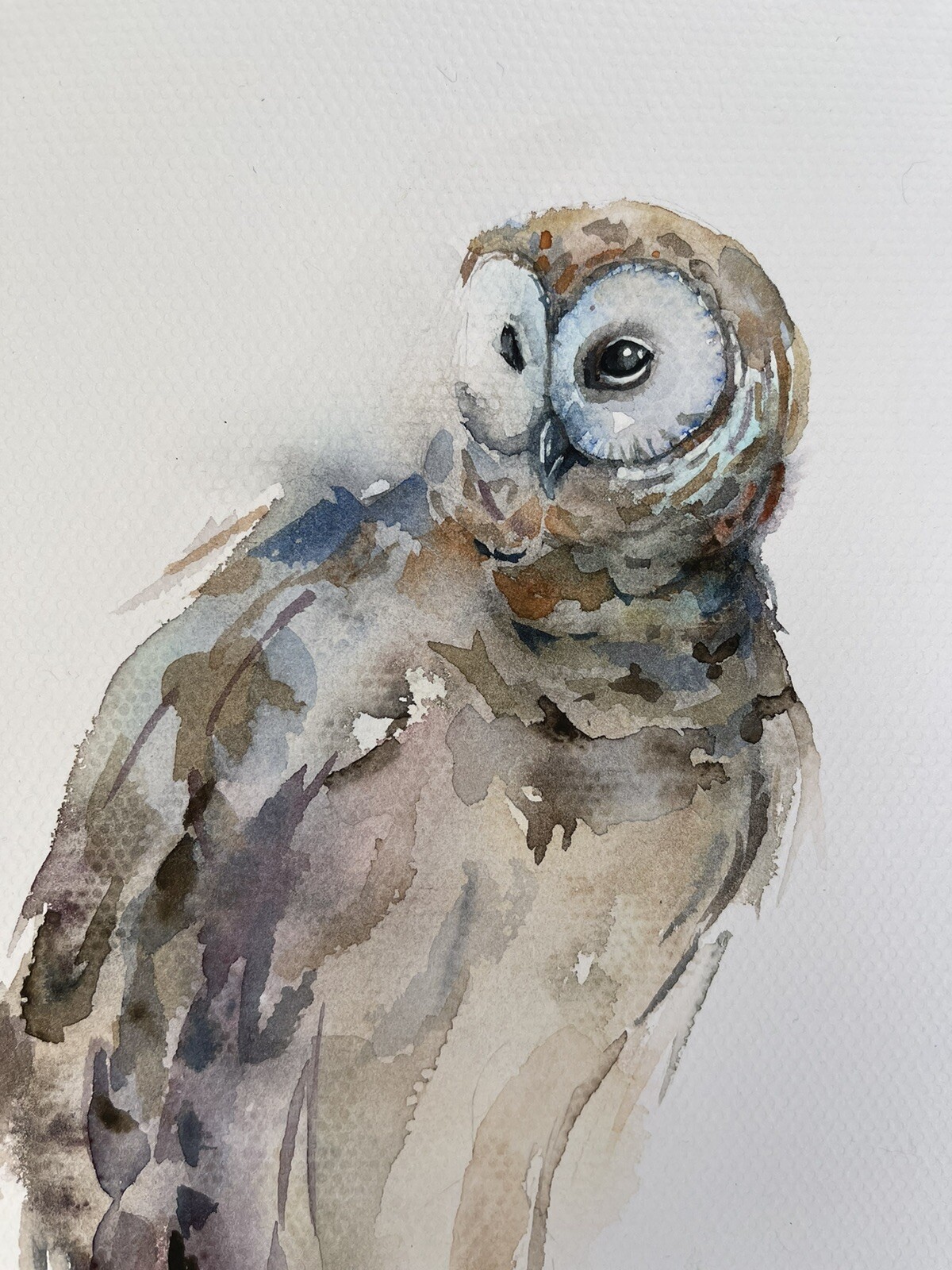 “Owl” Original Work Of Ukrainian Artist Watercolour
