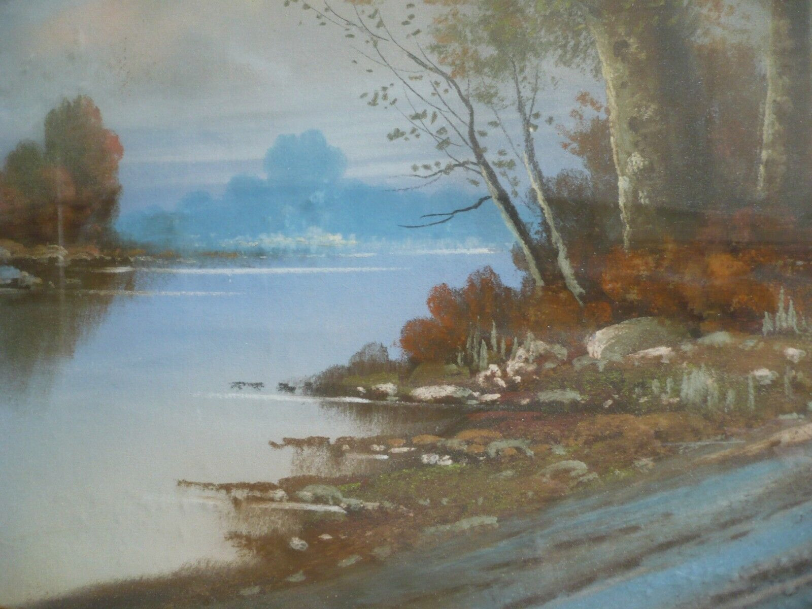 ALBERT GLATTHAAR LISTED PASTEL IMPRESSIONIST LANDSCAPE RIVER ROAD BEAUTY ANTIQUE