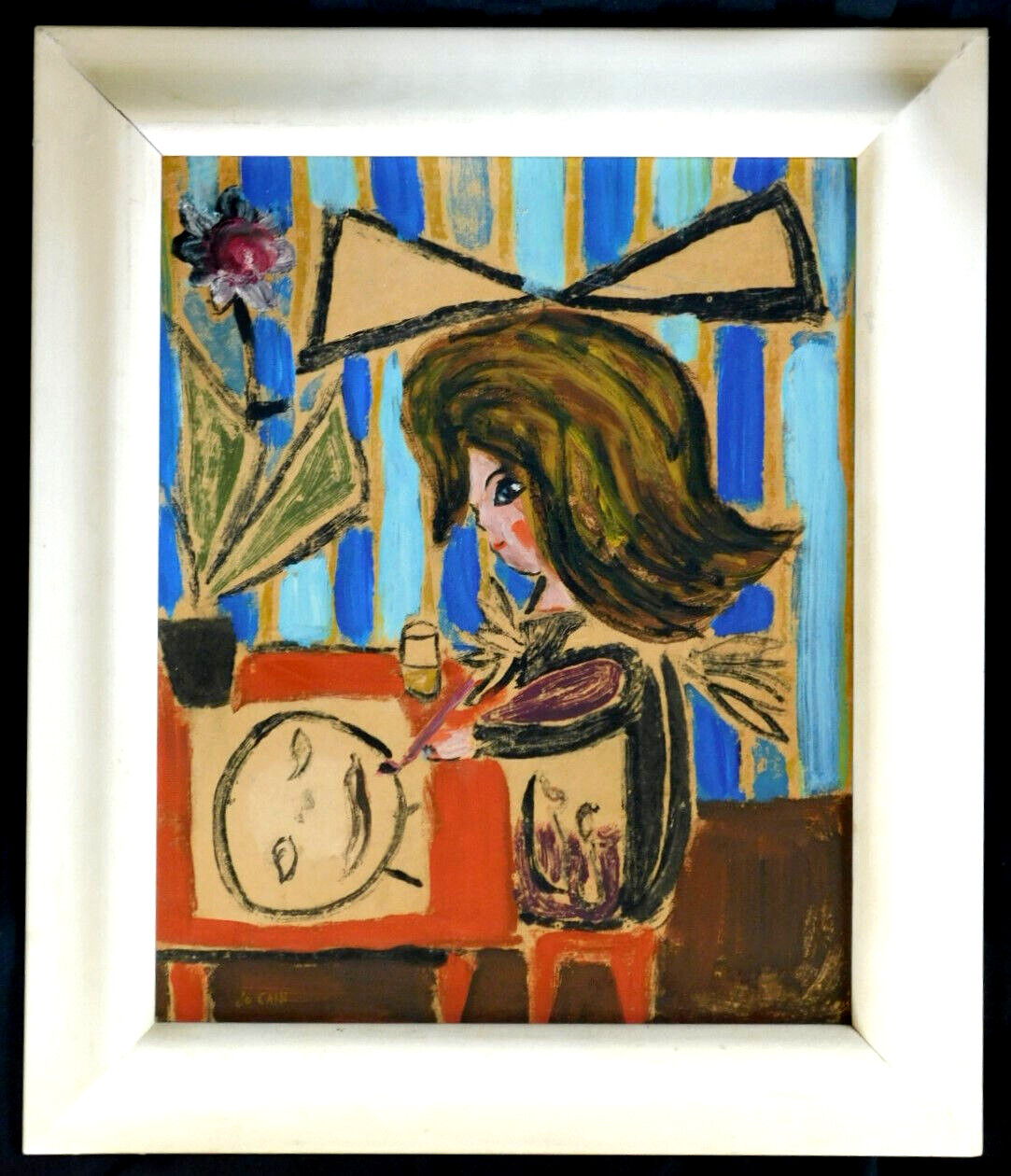 JOSEPH LAMBERT CAIN (1904-2003) LISTED AMERICAN FINE ORIGINAL PAINTING