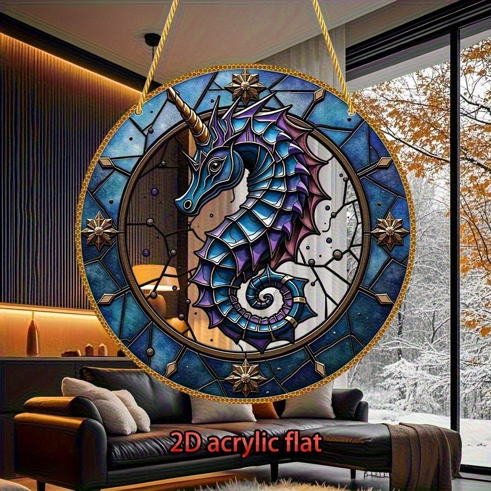 7.8″ Holiday Round Acrylic Decorative Sign