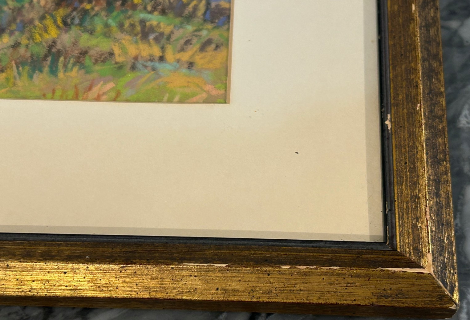 Albert Van Nesse Greene (1887 – 1971) Framed Country Landscape Pastel on Paper