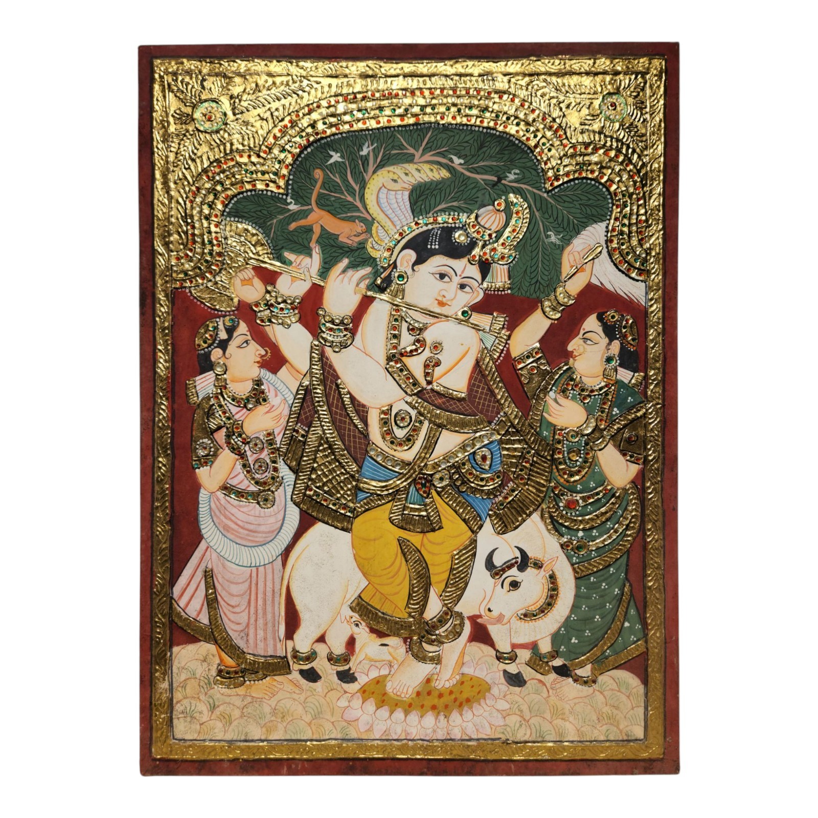 India Tanjore Painting Indian Miniature Painting Tanjavur Painting Art