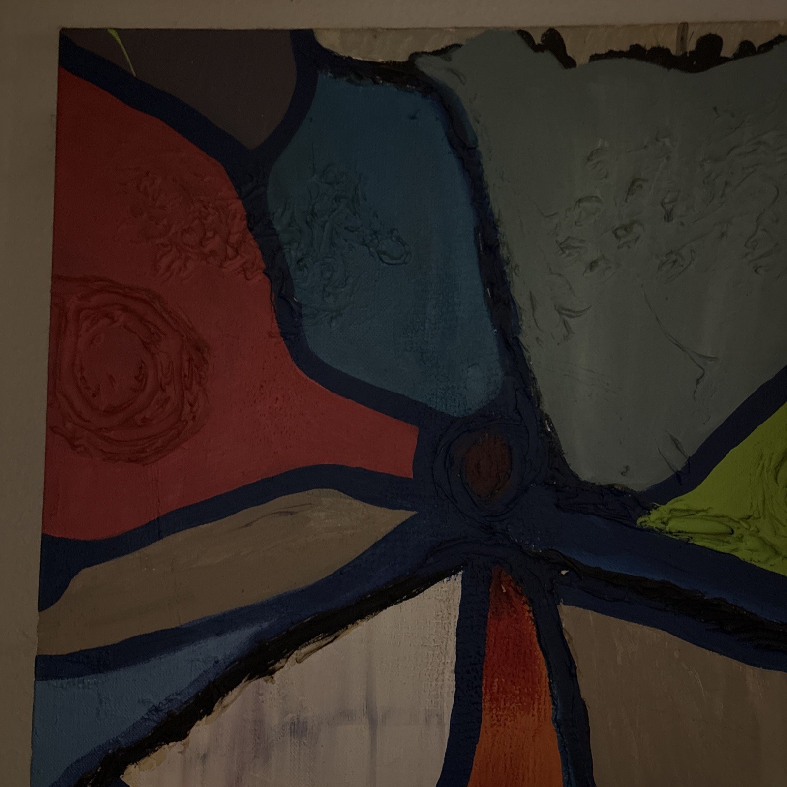 Original Art Painting Abstract Titled “when Looking At Desperately Times”