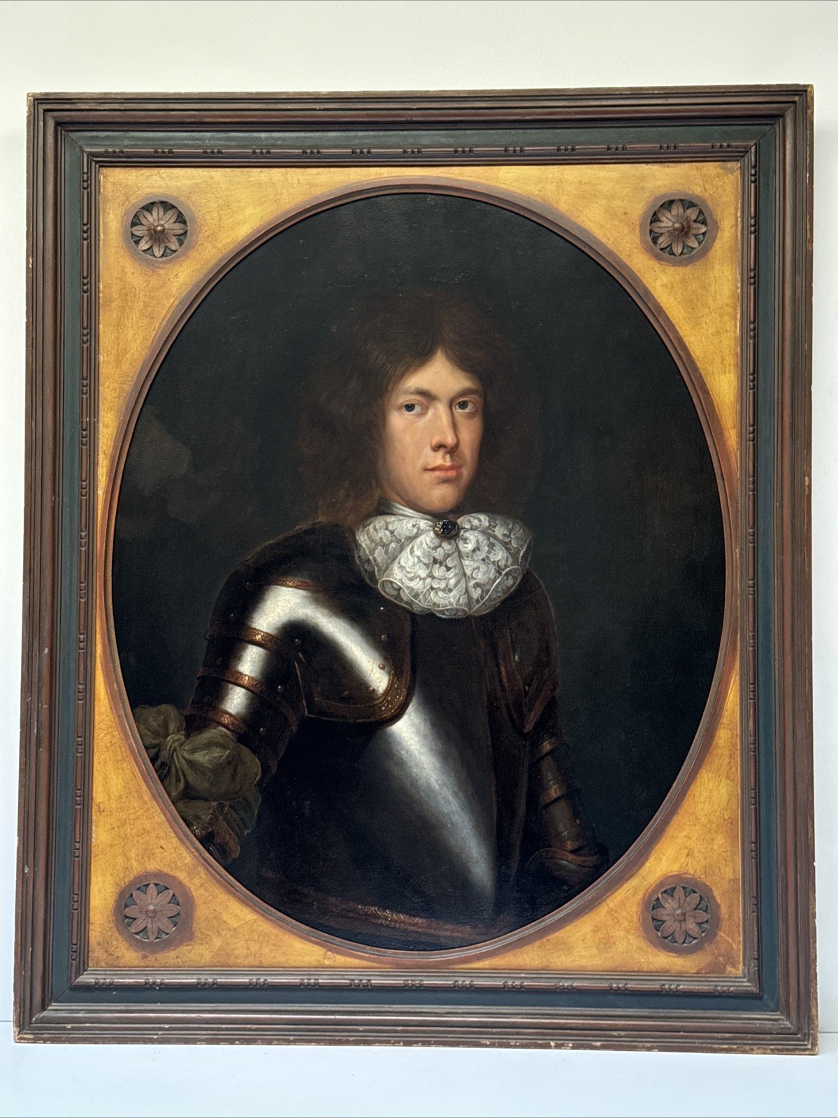 Old Master Painting Armored Man Men Iconic 17th Century Antique Masterful Large
