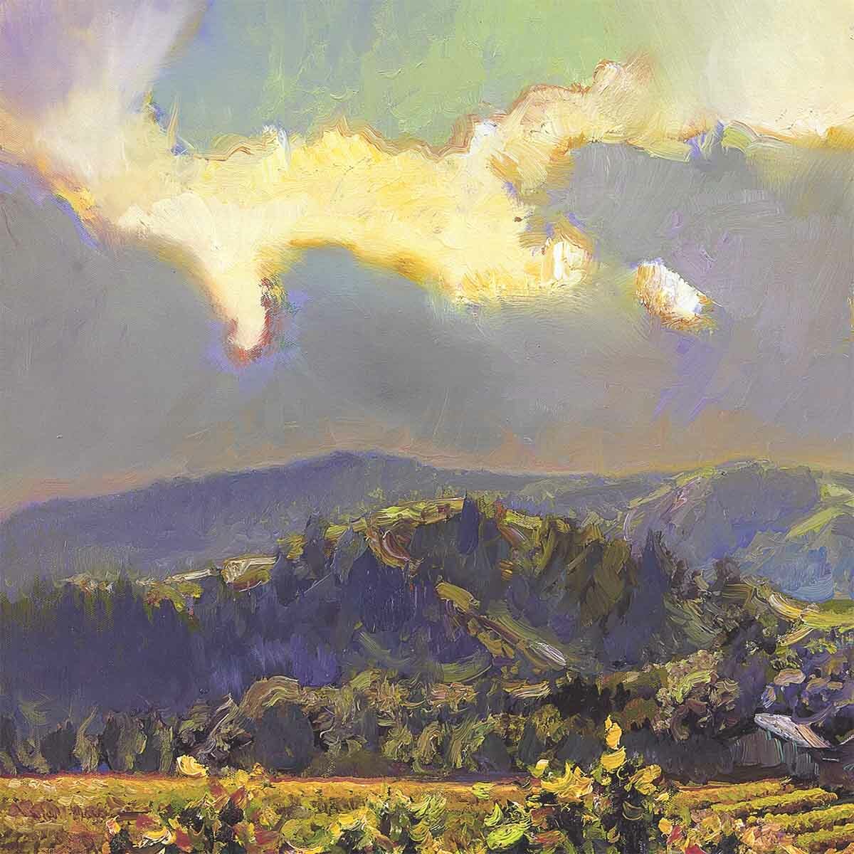40W»x30H» APPROACHING HEAVEN by BROOKS ANDERSON -STAIRWAY FIELD OF DREAMS CANVAS