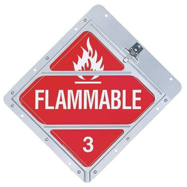 Labelmaster 80Smp97-8H Vehicle Placard Holder, Aluminum, 14 1/8 In W X 12 1/2