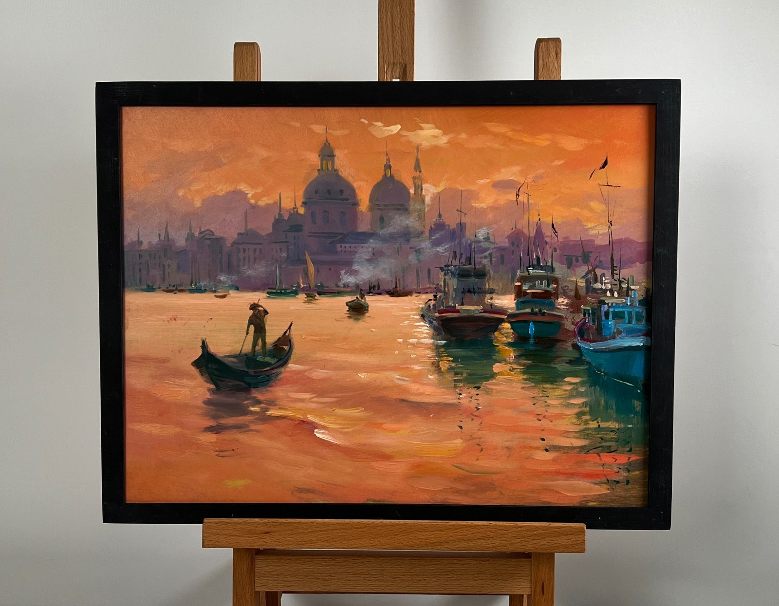 Oil Painting The Atmosphere Of The Venetian City Y. Suprunchuk Sunset nAAA4254