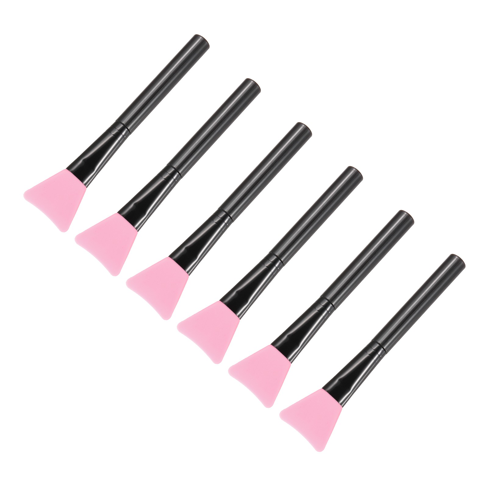 Silicone Epoxy Brushes Pink Applicator DIY Brush, Pack of 6