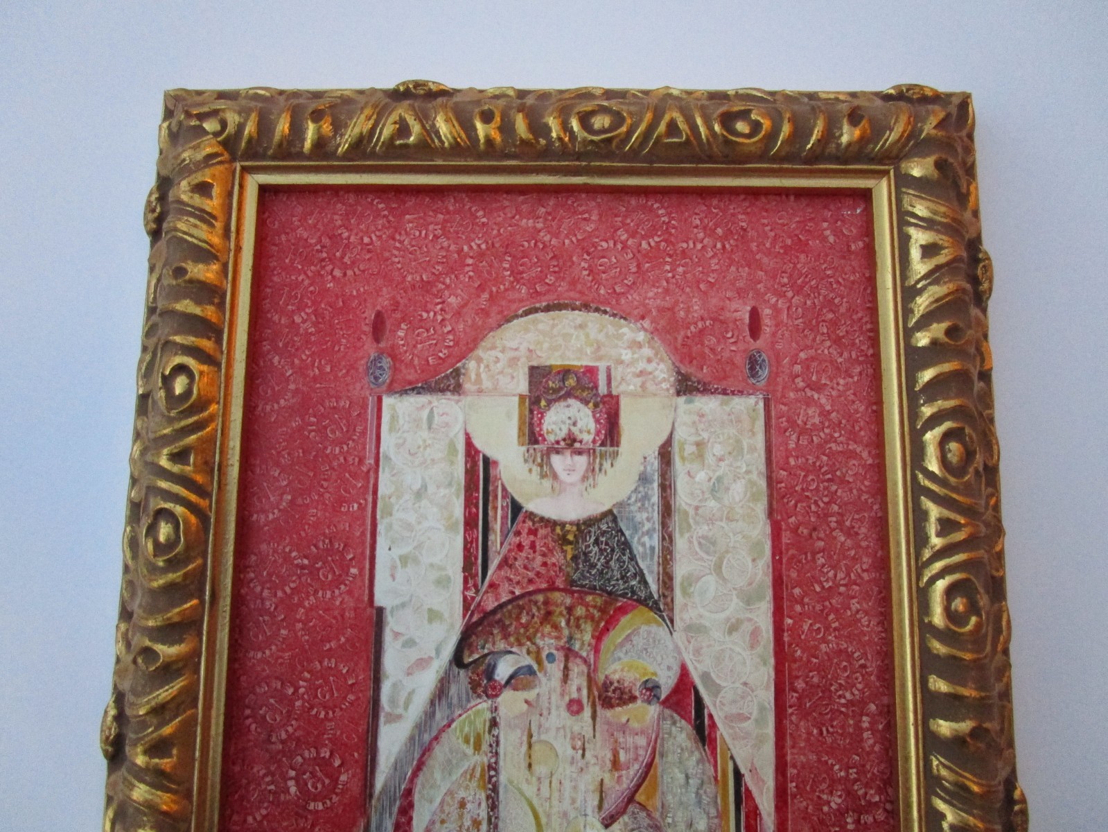 VINTAGE FRENCH? ART DECO STYLE PORTRAIT PAINTING EXPRESSIONISM WOMAN MODEL