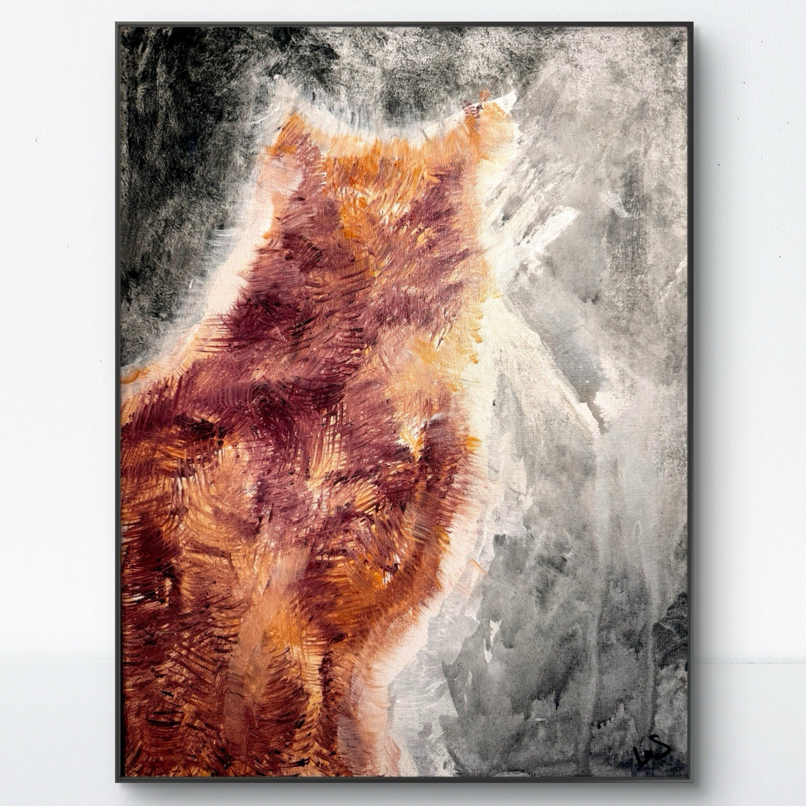 Original Abstract Expressionism 12×16 Looking To The Light Handmade Fine Art