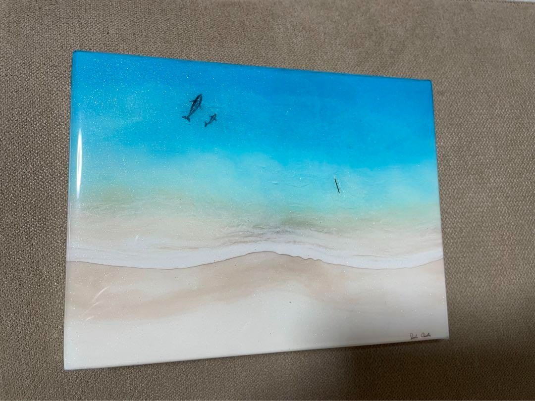Sarah Caudle Wailea 2 Resin Art Includes signature and warranty card collectible