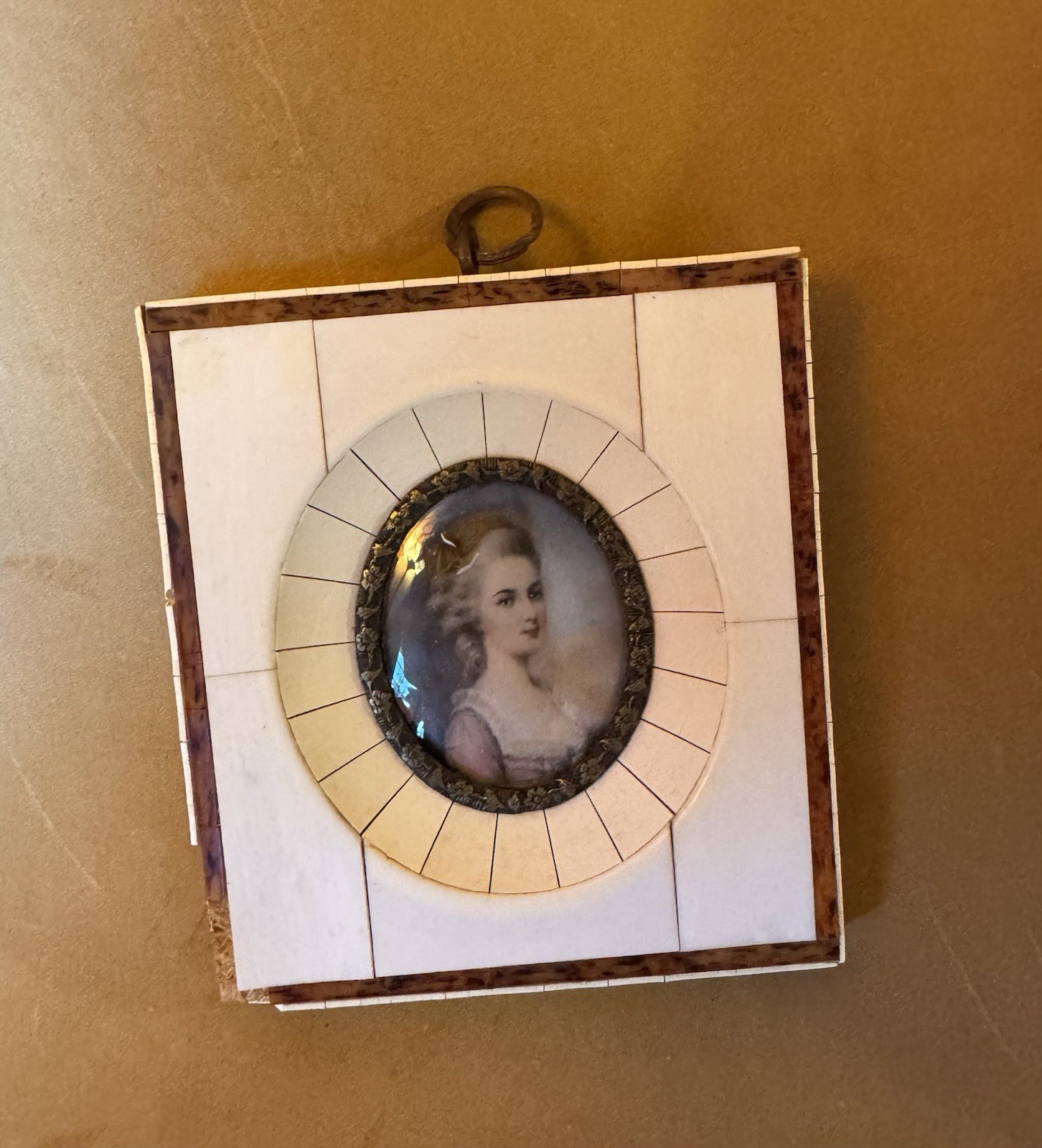 Hand Painted Miniature Portrait Mozart ‘s wife Constance Weber Mozart Brant