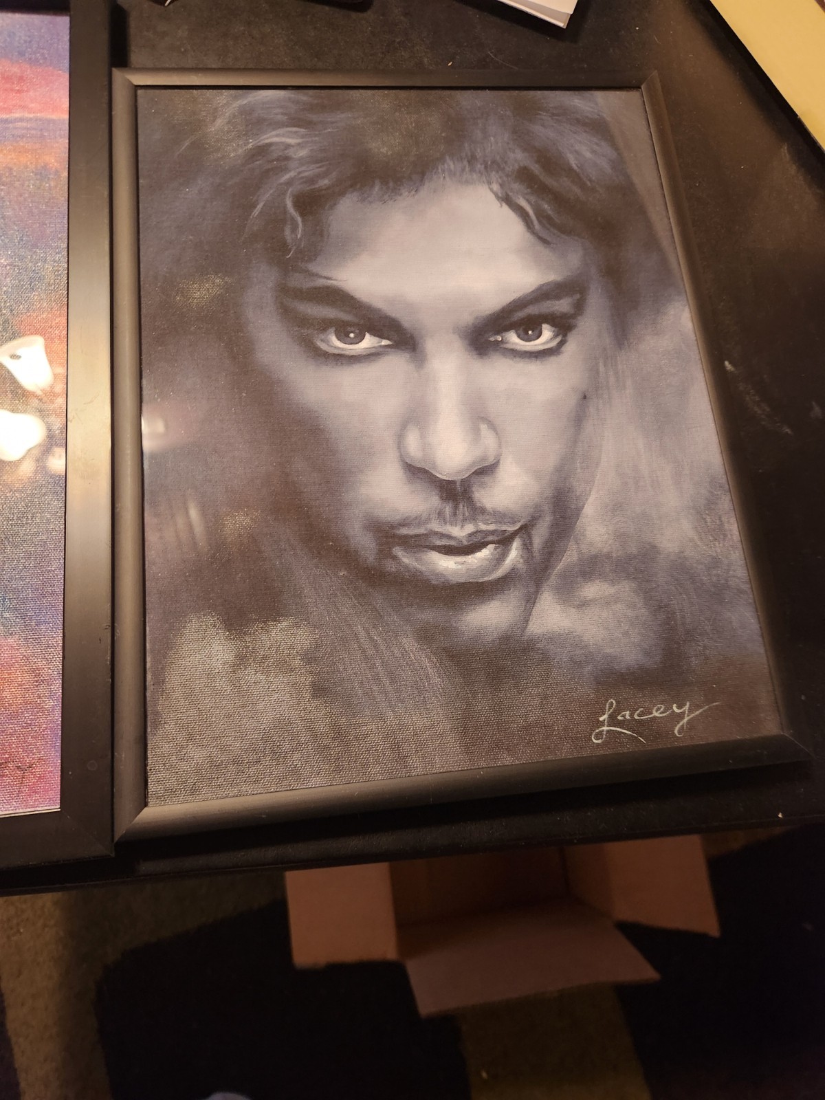 Prince paintings, Lacey Framed Signed Canvas Paintings Lot