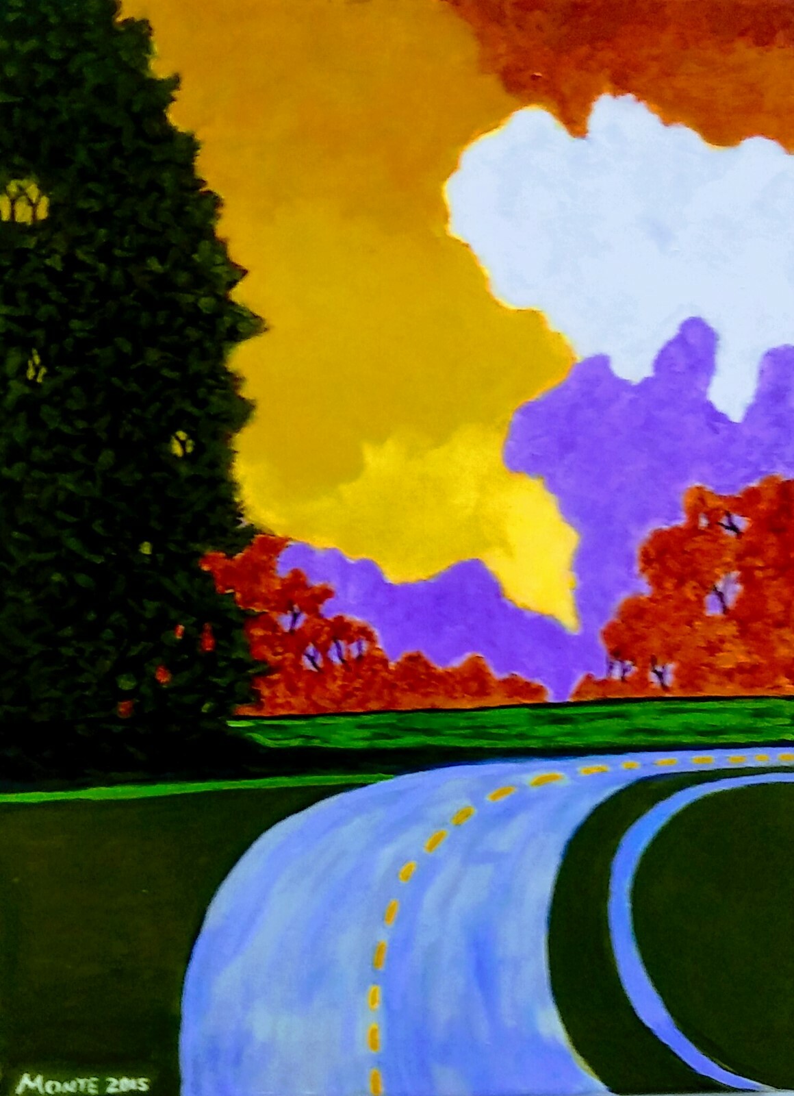 ImpressionIsm- Landscape- Road Trip- Signed – Canvas – America- Rural – Freedom