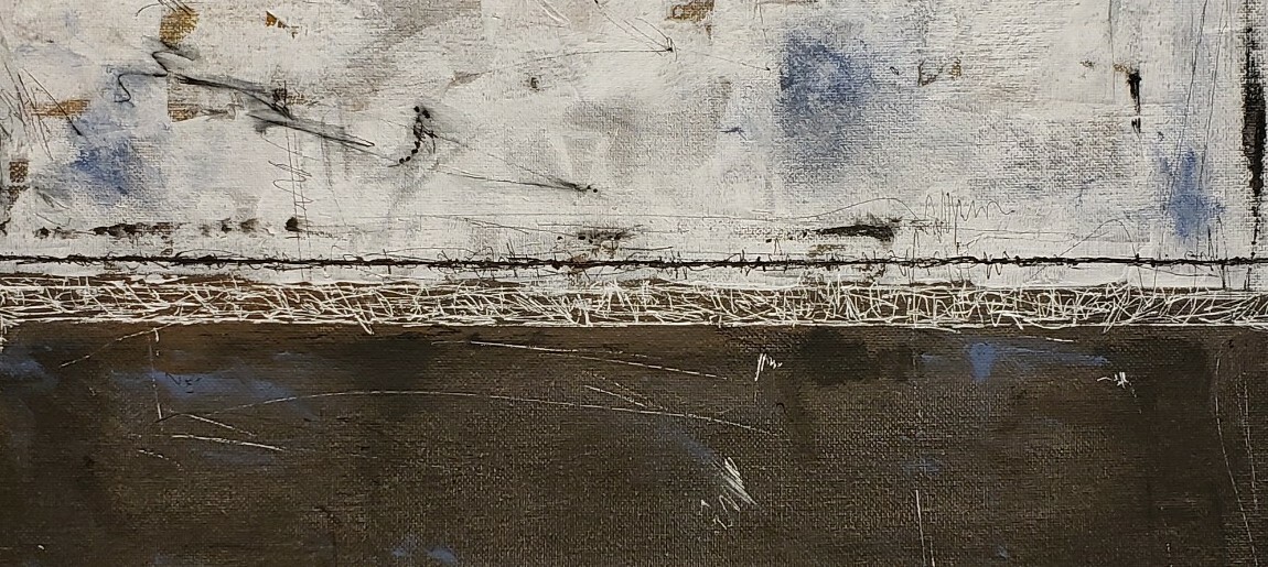 No.439 Original Abstract Modern Minimal Urban Textured Painting By K.A.Davis