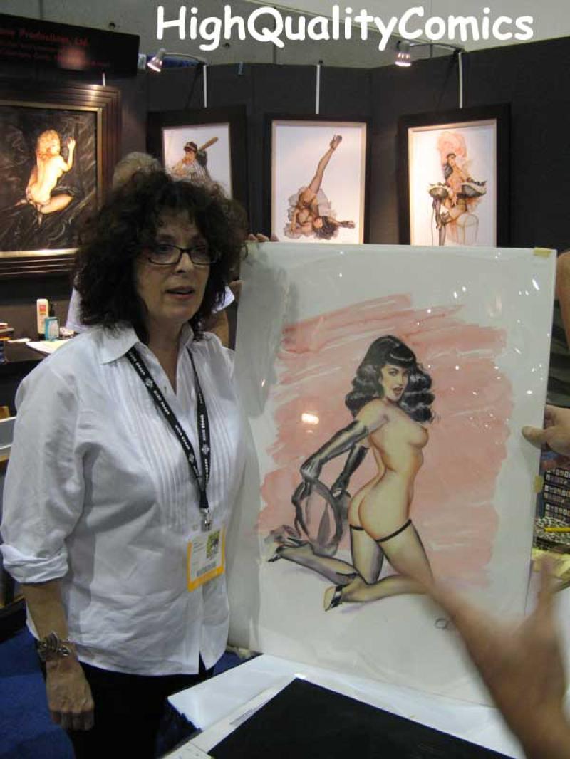 Original Art, BETTIE BETTY PAGE, by Olivia De Berardinis, 1990, 30″ x 22″