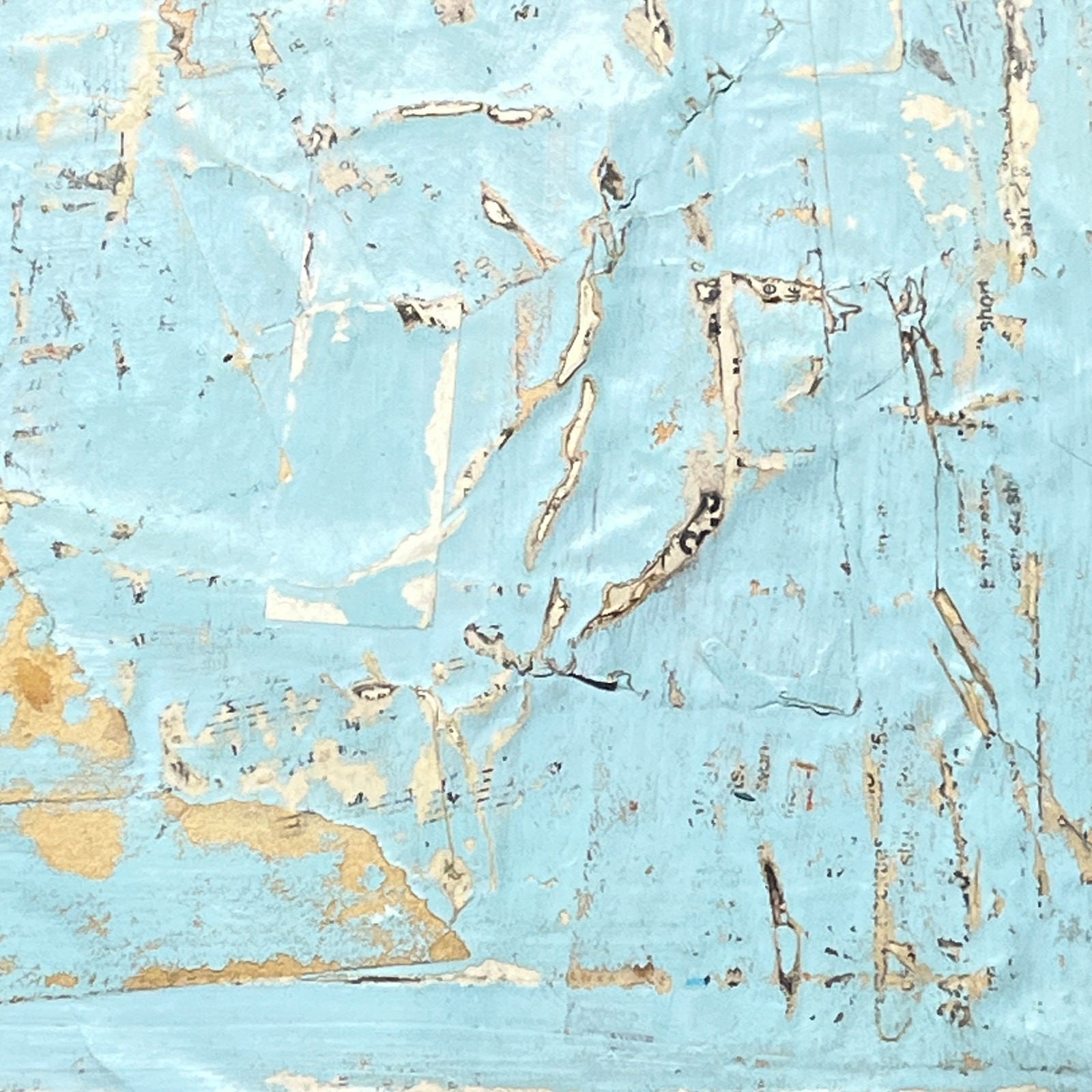 Original Mixed Media Modern Art Collage Painting on Canvas 12×16 «Tender»