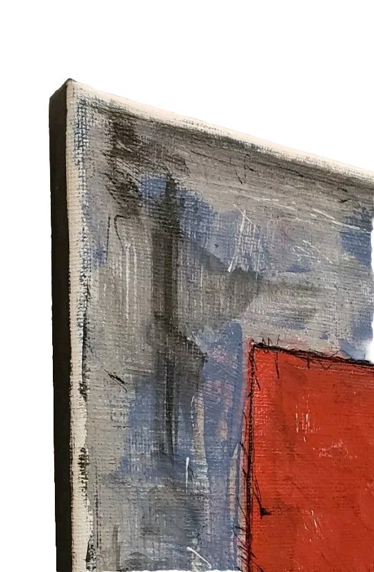 Original Abstract Modern Minimal Geometric Painting By K.A.Davis » Nevada «