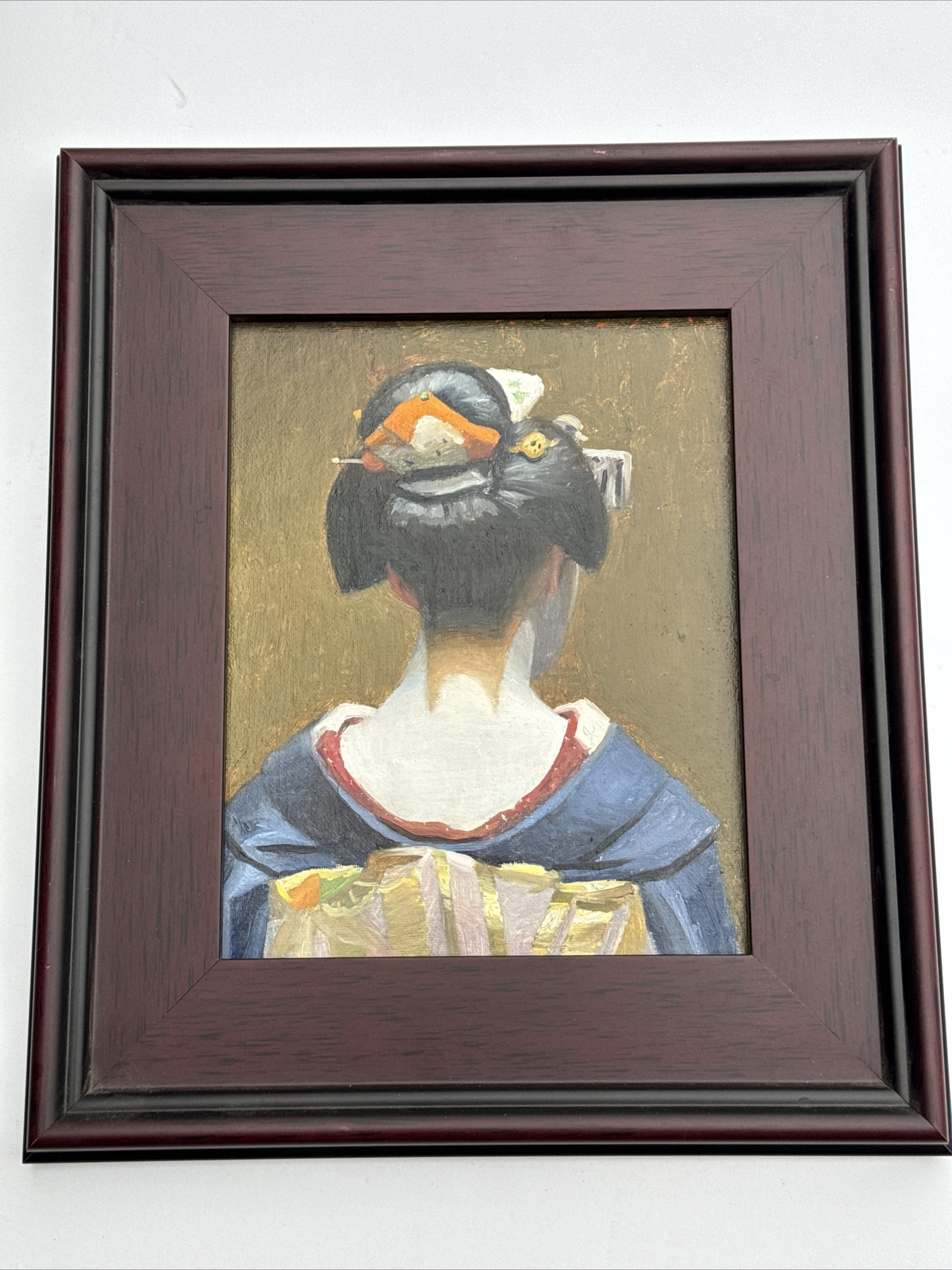 PHIL COUTURE PAINTING PORTRAIT LISTED FAMOUS JAPANESE WOMAN PRETTY FEMALE MODEL