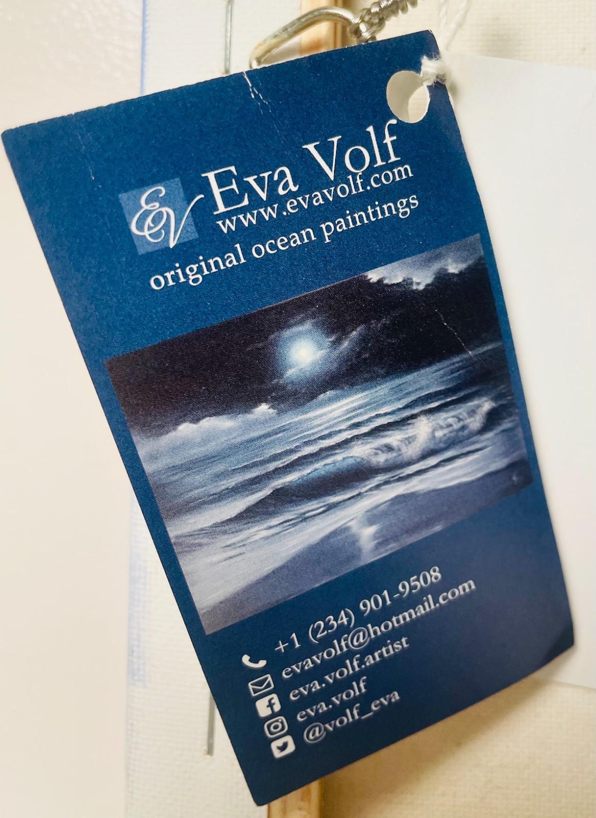 Original OiI Canvas Seascape Painting «In the Fading Light» by Eva Volf
