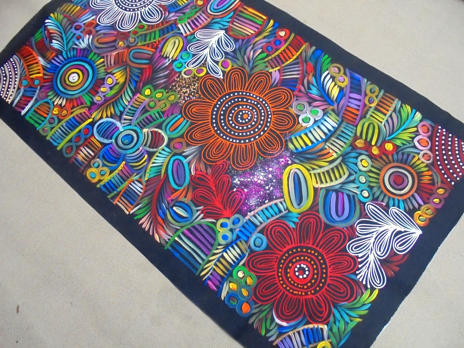 SELINA NUMINA 135 x 79 cm Original Aboriginal Painting. My Country