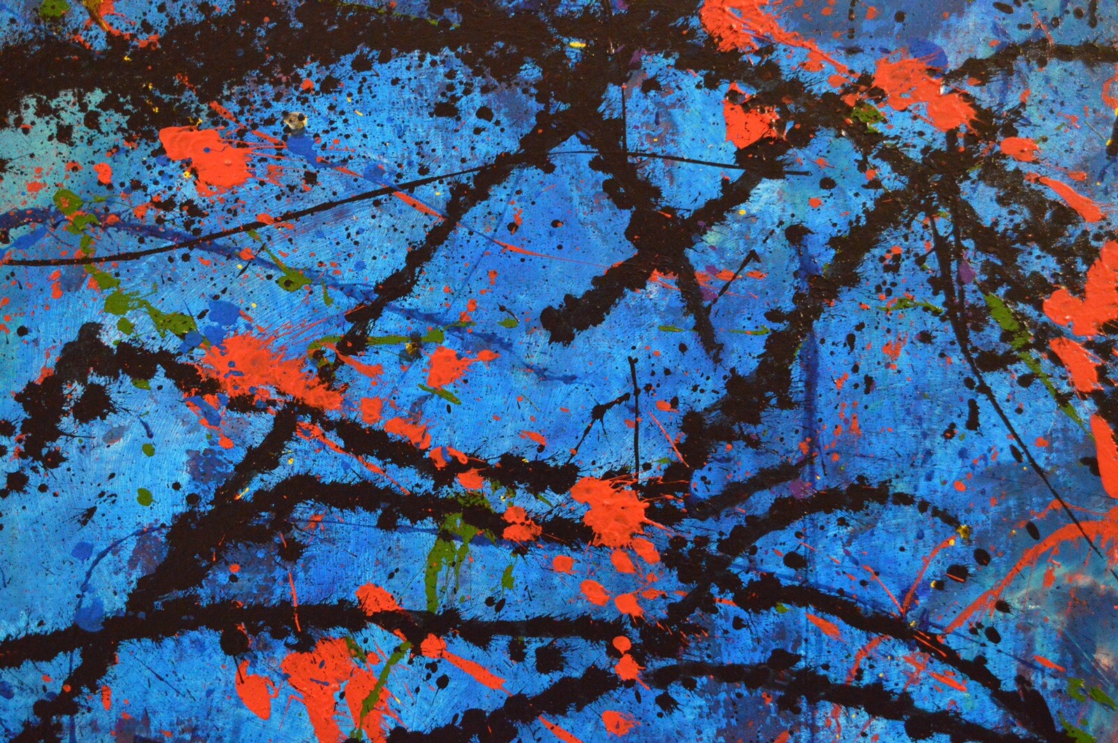 Jackson Pollack style ￼painting￼ 72” X 60”Acrylic, Abstract,POP,XL,Modern,Landsc