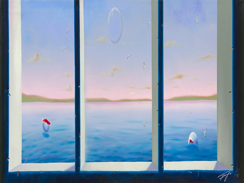 FERJO GICLEE ON CANVAS «SEASCAPE» 40″ x 30″