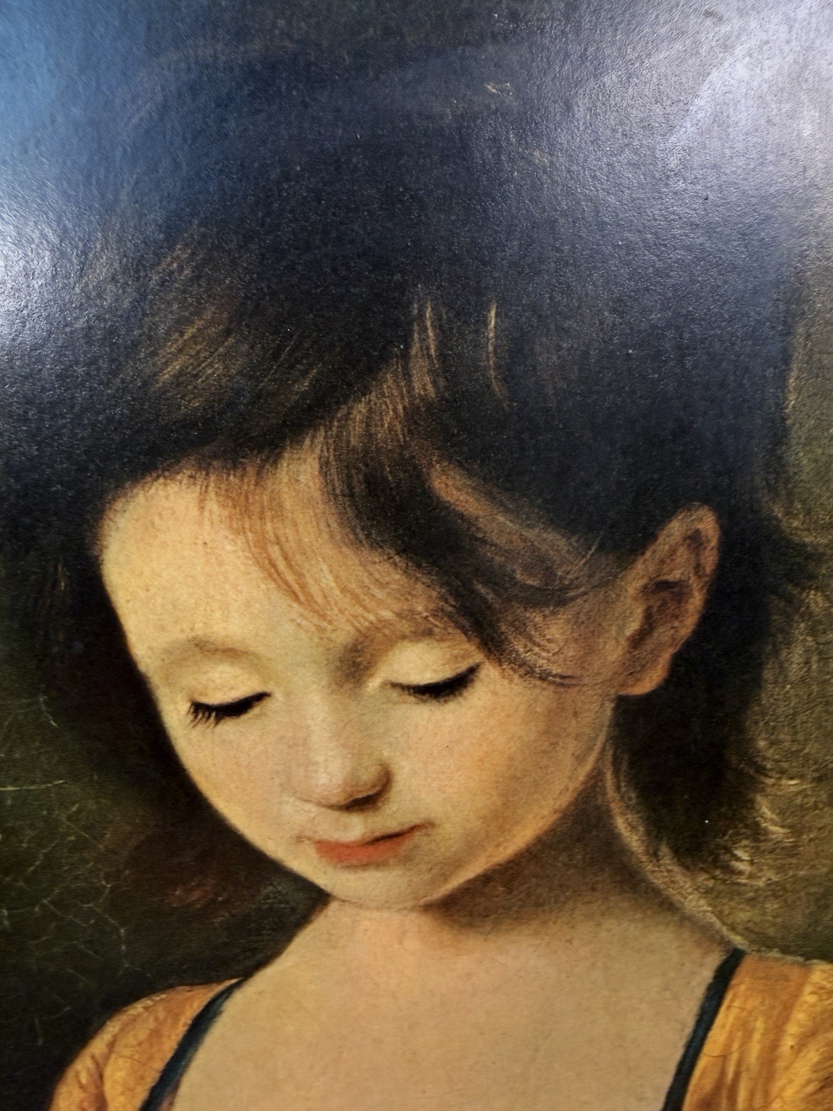 French School La Penitente Medium Framed Portrait Painting