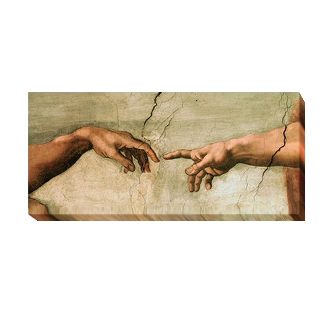 Creation of Adam (Detail) Gallery-Wrapped Canvas Giclee Artwork (12 in x 24 in)