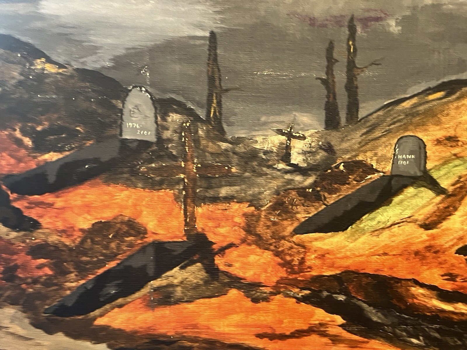 Oil Painting On Canvas Board War Torn 18 X 24 By Jeff Theis