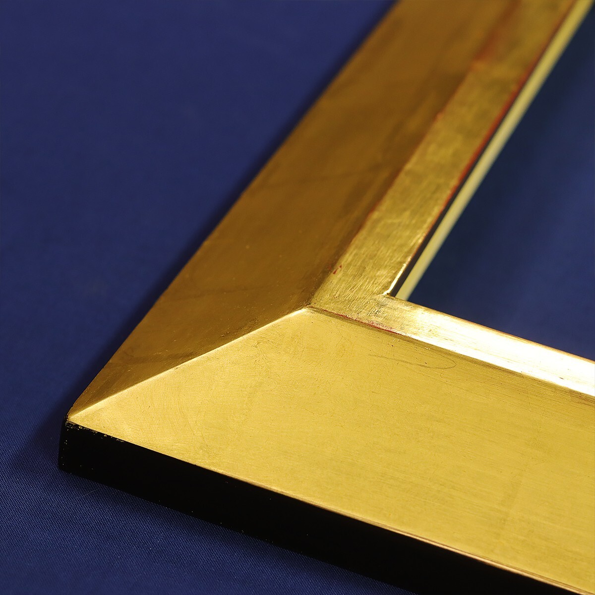 Contemporary Profile Picture Frame Gilded in 22K Gold Leaf By Frame Masters USA