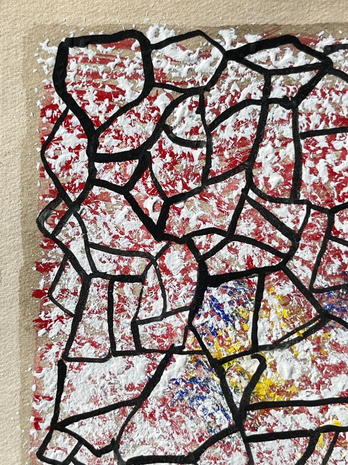 Mark Tobey «Abstract Composition» Original Painting, Tempera on Paper. Post War
