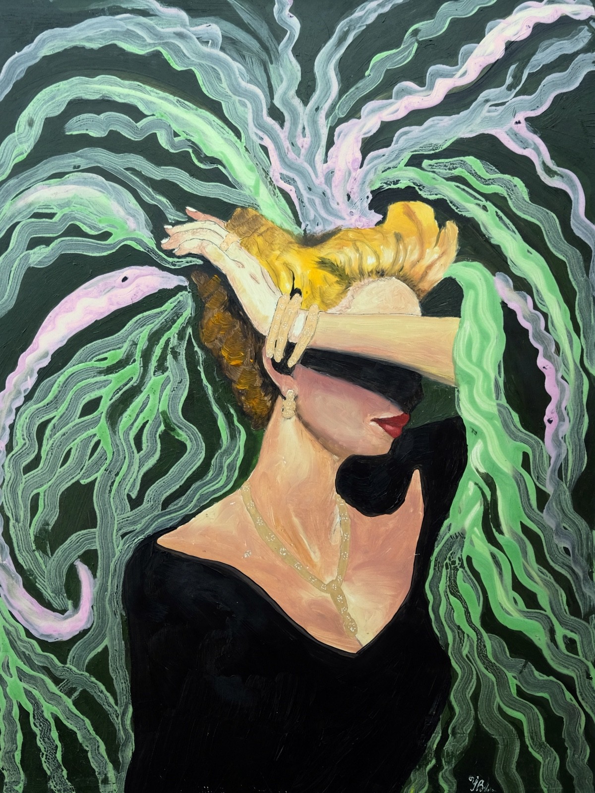 Art, Painting, «Don’t Know» – giclee on canvas 15″x20″ by Yelena Berzon