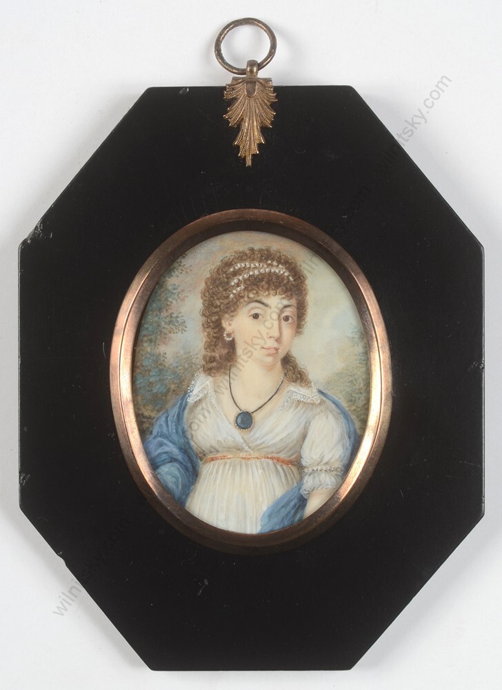 Nicolas-François Dun «Maria Torella, duchessa di Romagnano (?)» miniature (m)