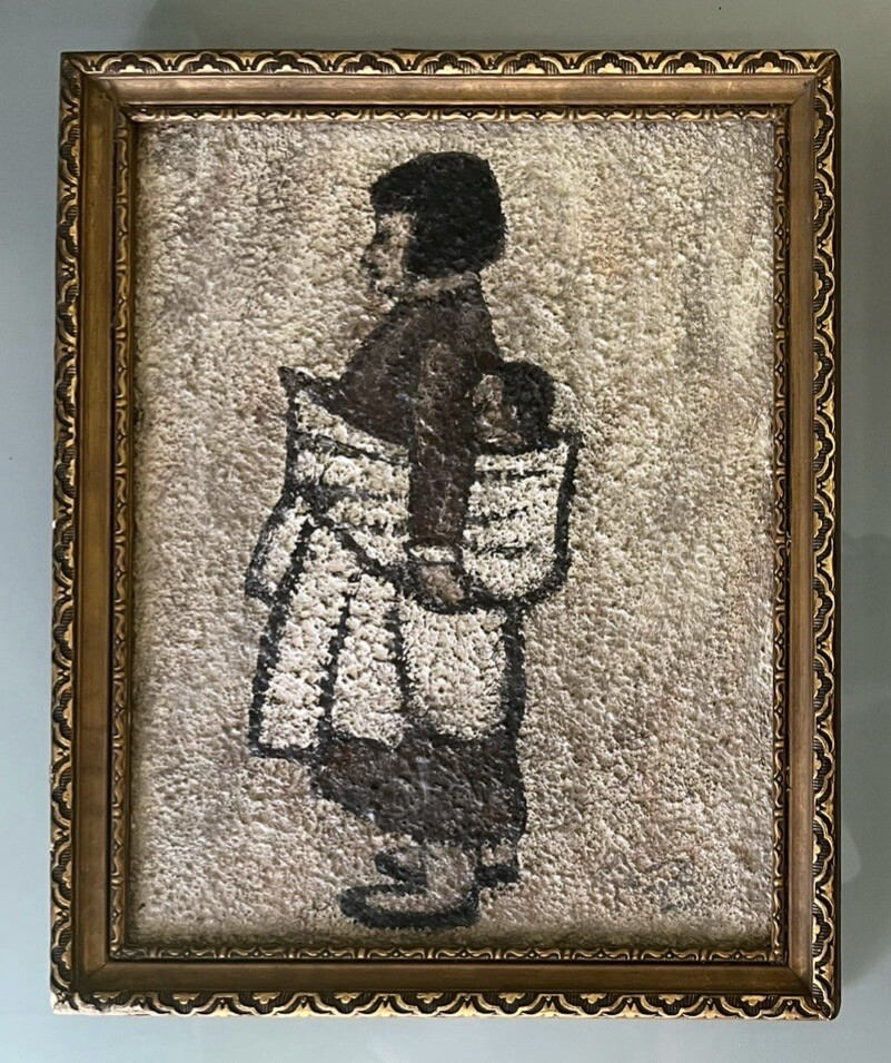 PARK SOO-KEUN | Girl taking care of baby (Made in the 1950’s – Korean)