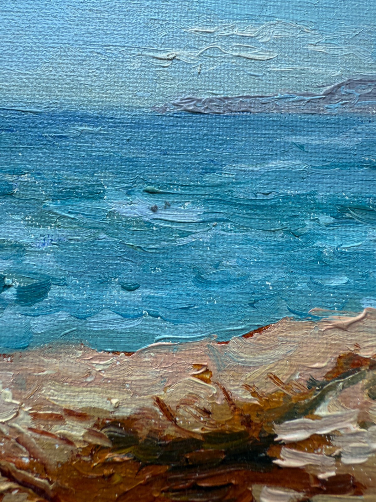 Oil Painting. Original. Sunset Cliffs 8×10 – San Diego Ocean Coastal Art