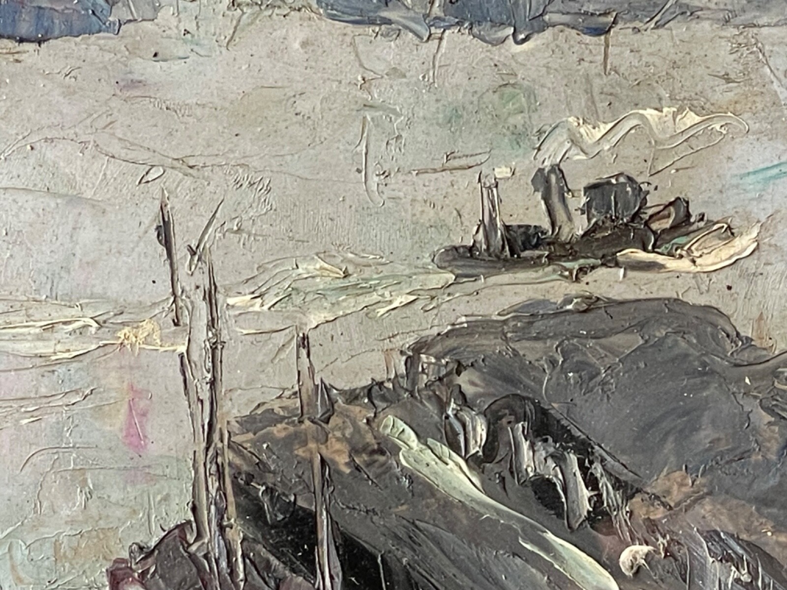 JEHAN BERJONNEAU (1890-1966) SIGNED IMPRESSIONIST OIL – NEW YORK HUDSON RIVER