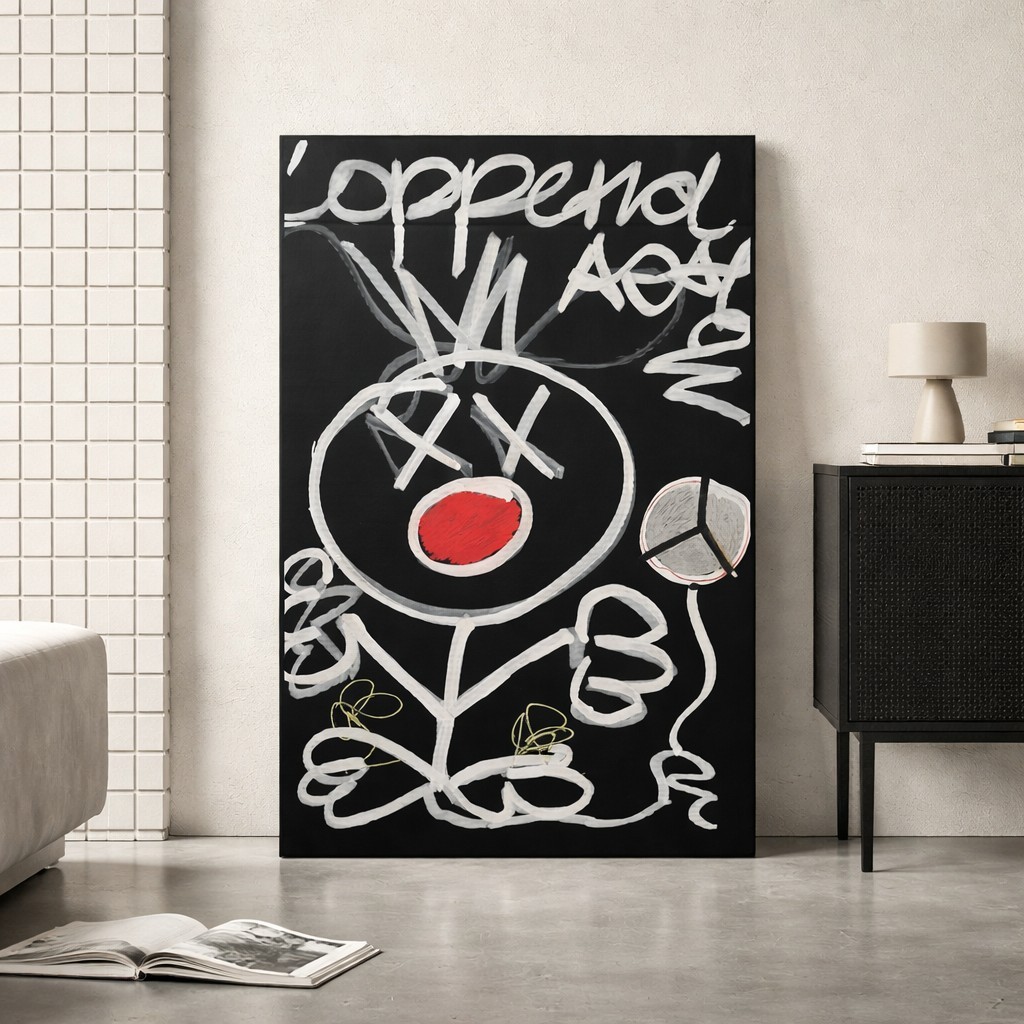 Trey Coppland, Peace Abstract Figure Painting, Large, 2020-Now, Signed