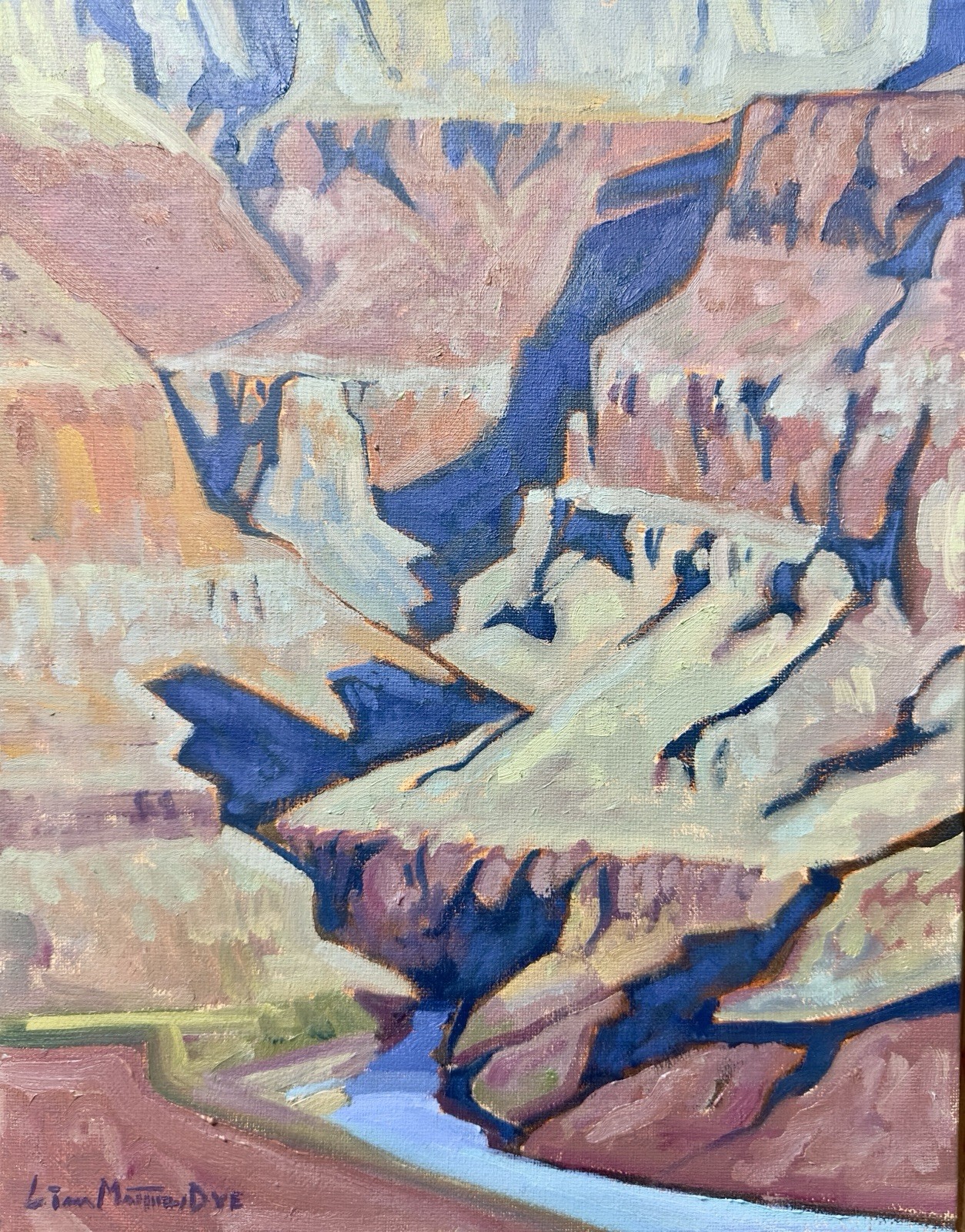 Original Painting Landscape Grand Canyon Western Arizona 11×14 Signed