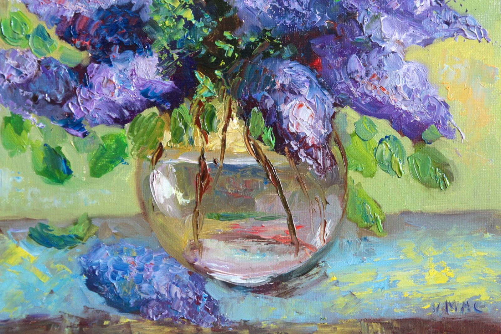 Flowers Painting Original Art Impasto Oil Painting Floral still life 12×12