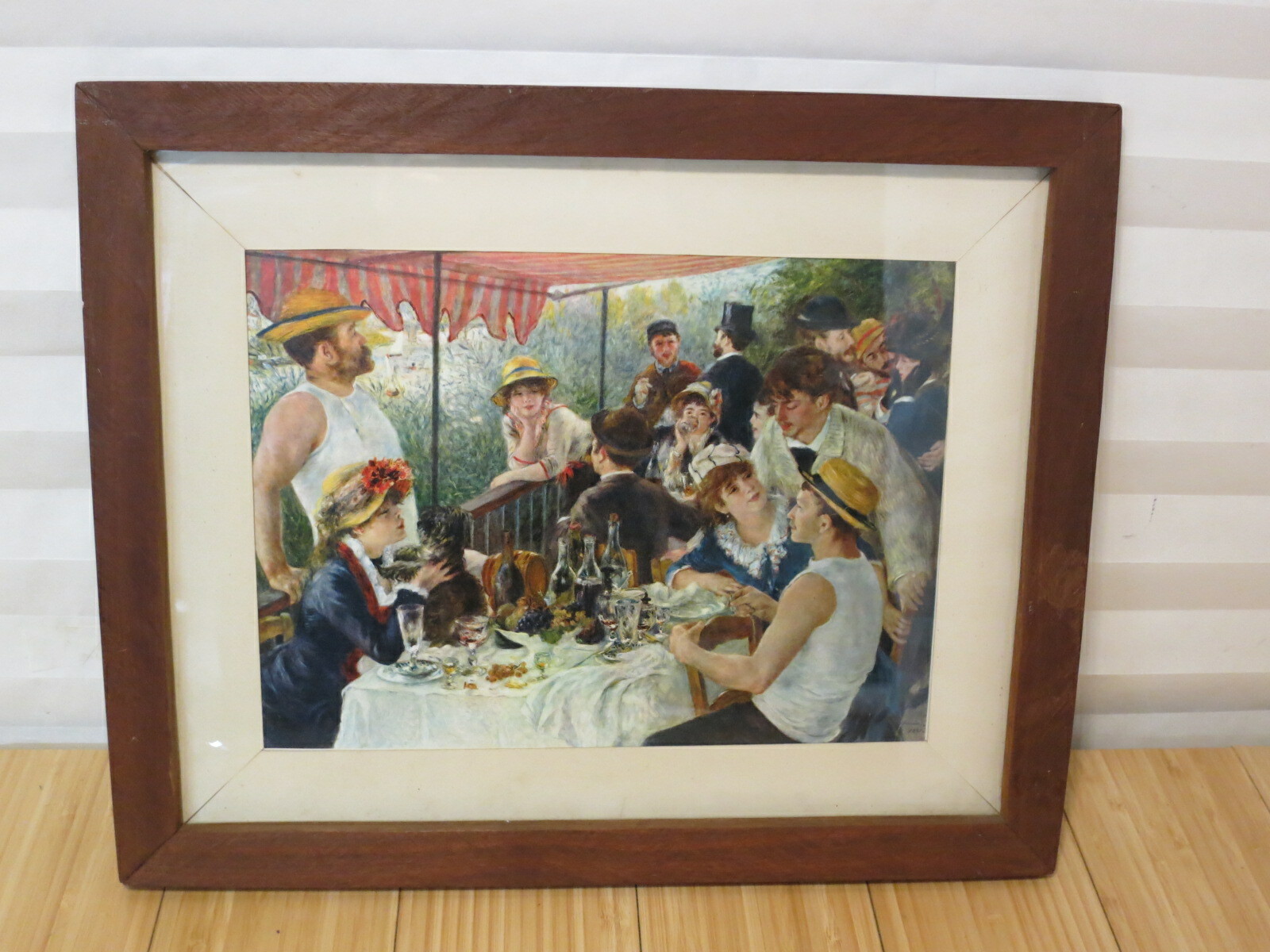 1969 Framed 15×12 Print – Luncheon Of The Boating Party – Renoir 1881