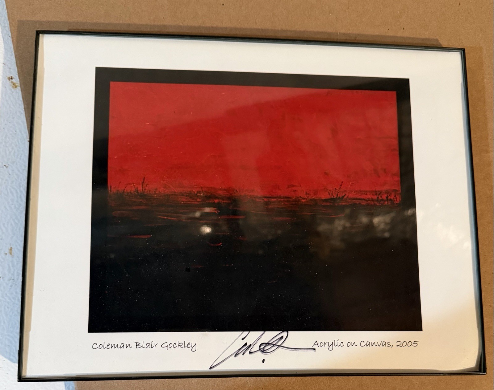 Acrylic On Canvas Painting 11×9 In Frame Signed by Coleman Blair Gockley Artist