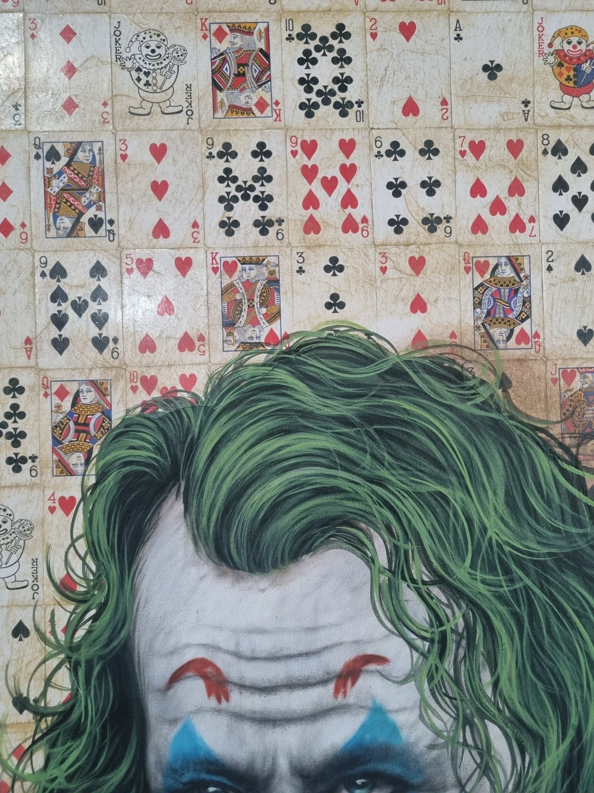 Joker Batman Movie Superhero contemporary Colorful Painting Marvel Hand painted