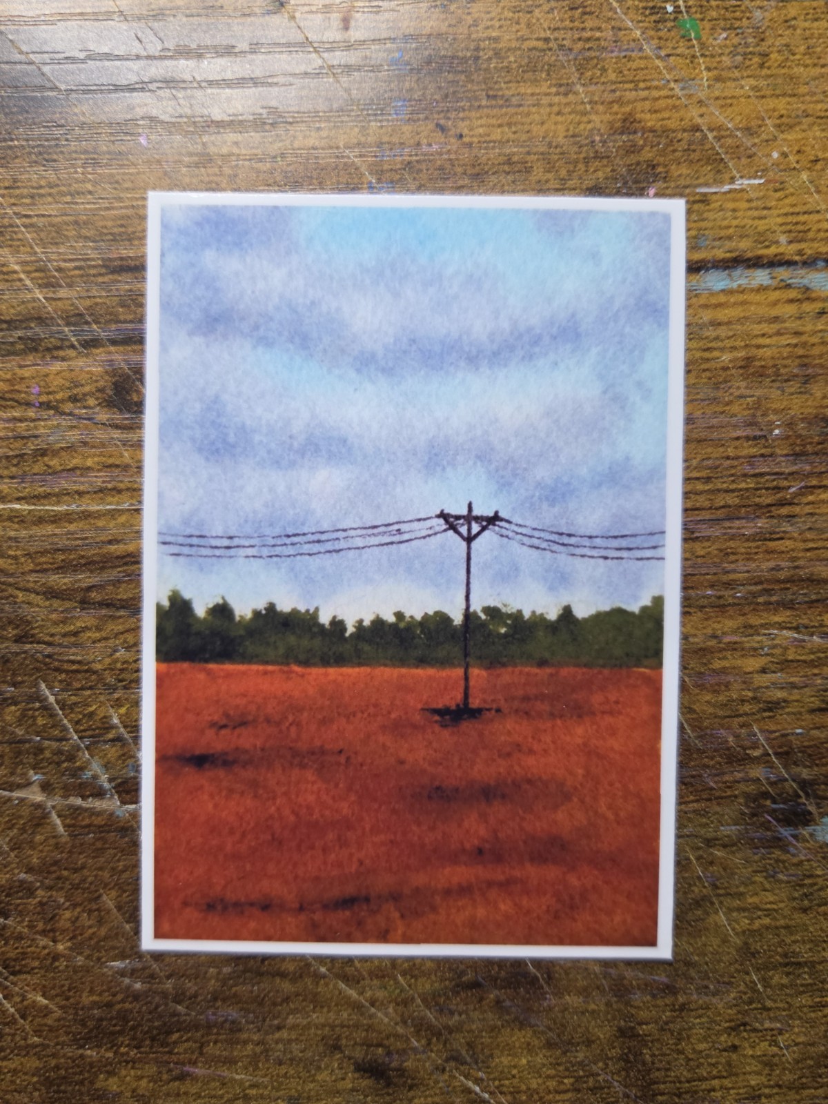 ACEO *Art Print of Original Watercolor landscape painting (2.5×3.5 inches)