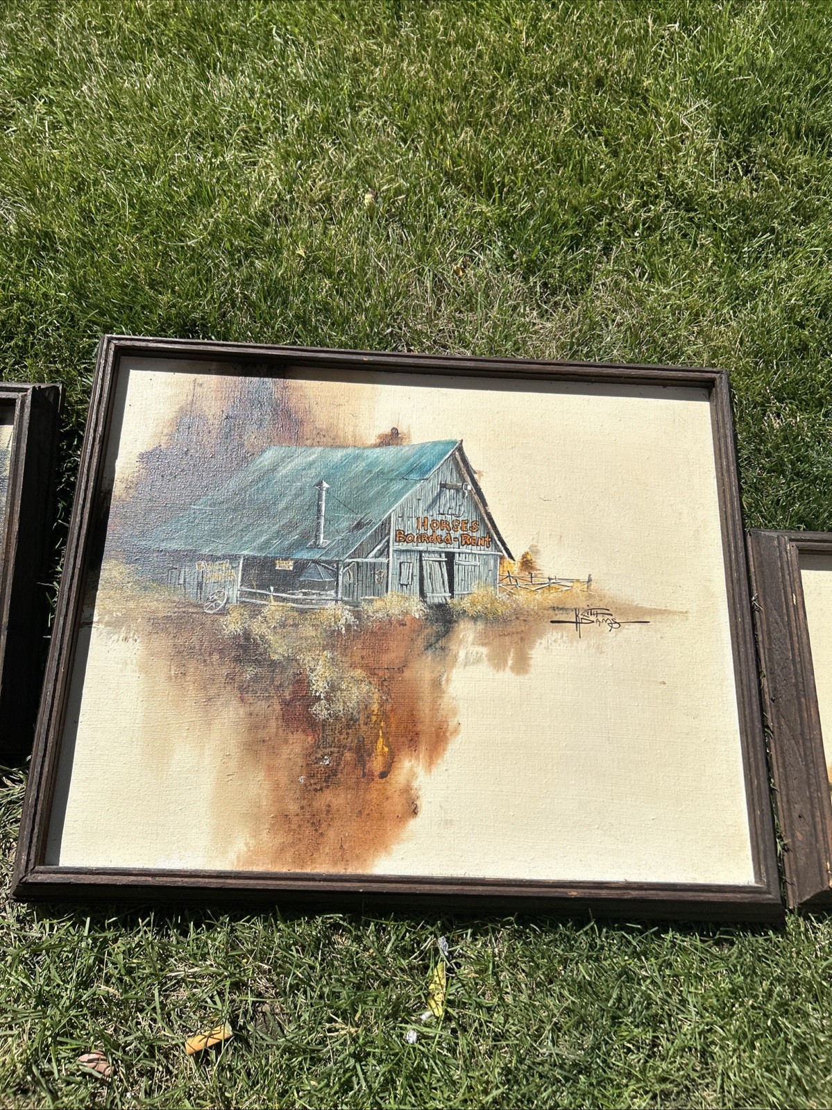 VINTAGE 3 PAINTINGS KEITH WINTERHAWK ADAMS BEAUTIFUL